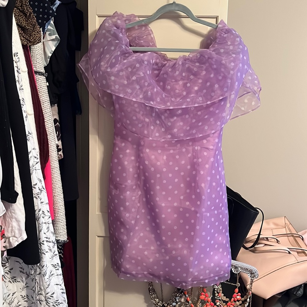 Off the shoulder party dress